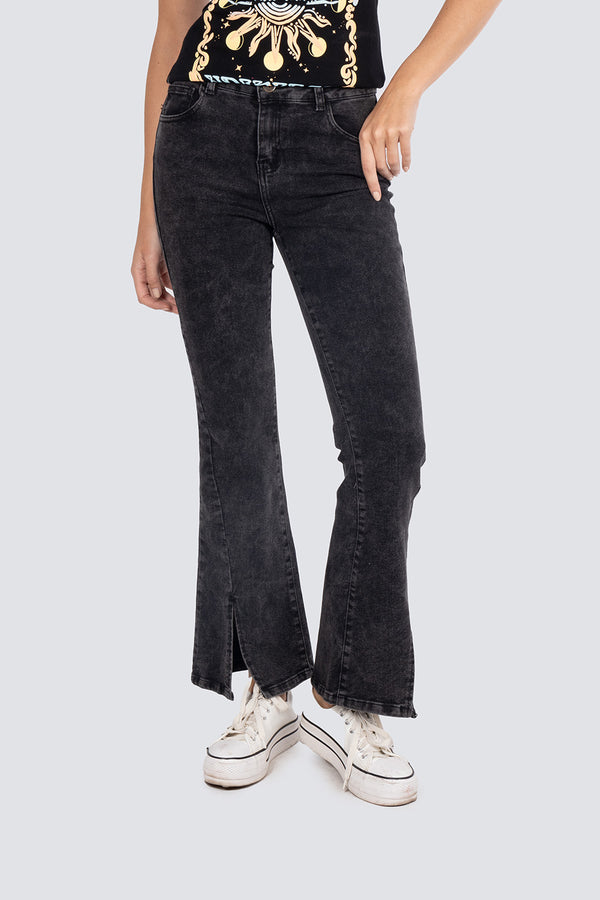 Jeans pierna ancha con abertura - Hang Ten