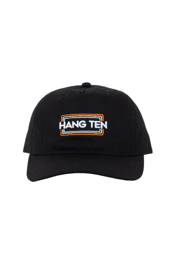 Gorra negra con estampado - Hang Ten