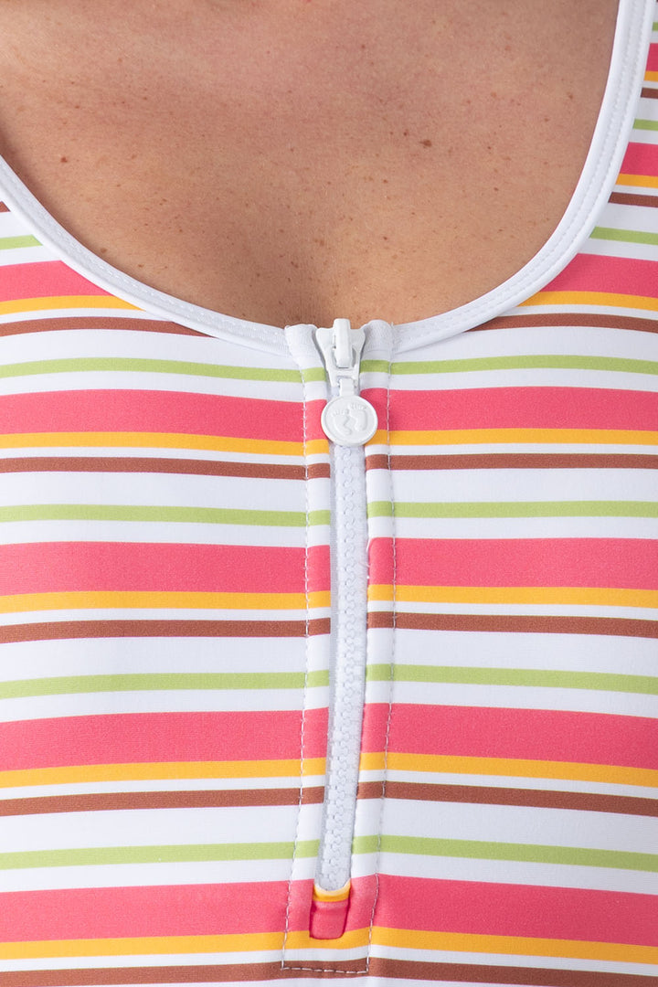 Traje de baño completo  rayas horizontales - Hang Ten