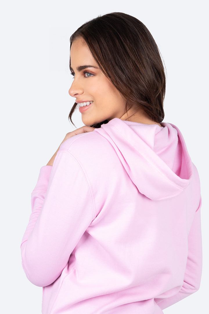 Sudadera rosa bolsillo canguro - Hang Ten 