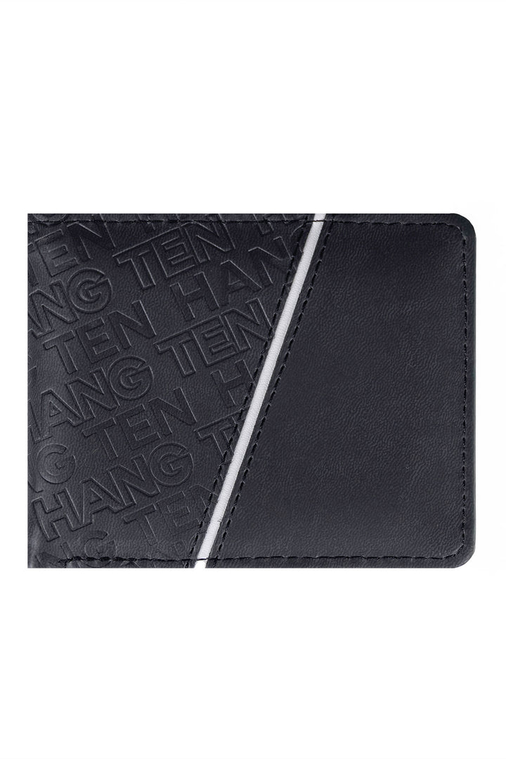 Cartera negra con textura Hang Ten - Hang Ten 