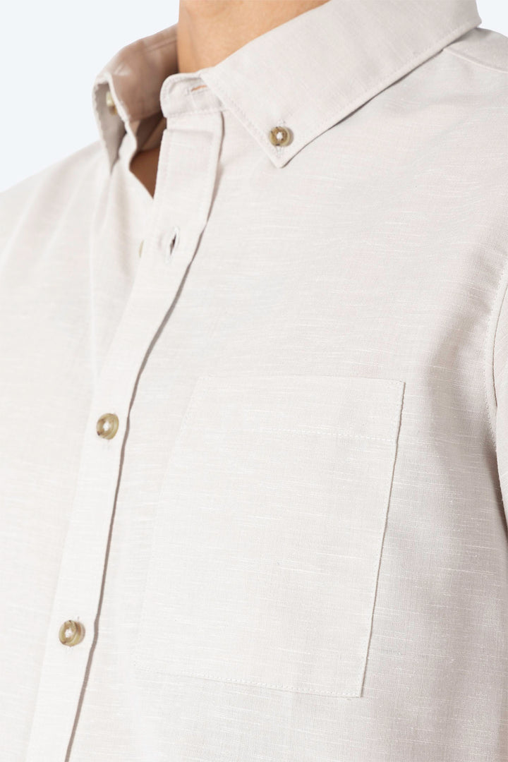 Camisa manga corta beige claro - Hang Ten