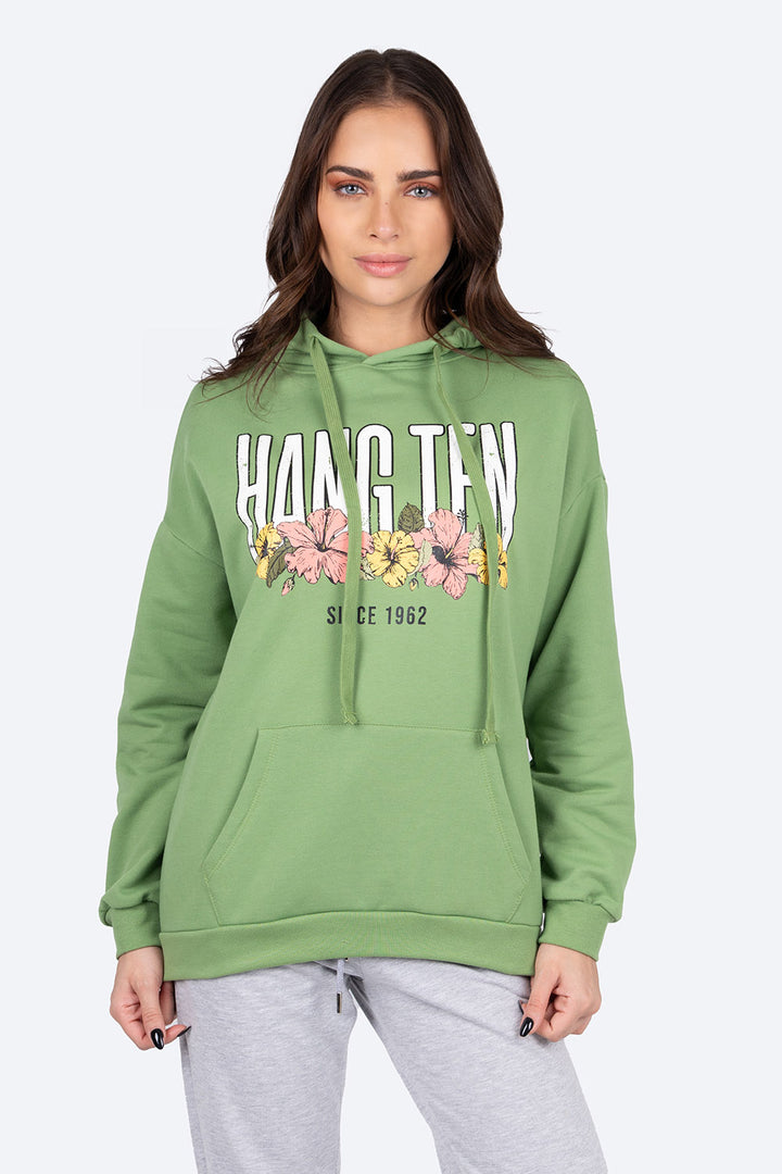 Sudadera cerrada estampado Hang Ten - Hang Ten