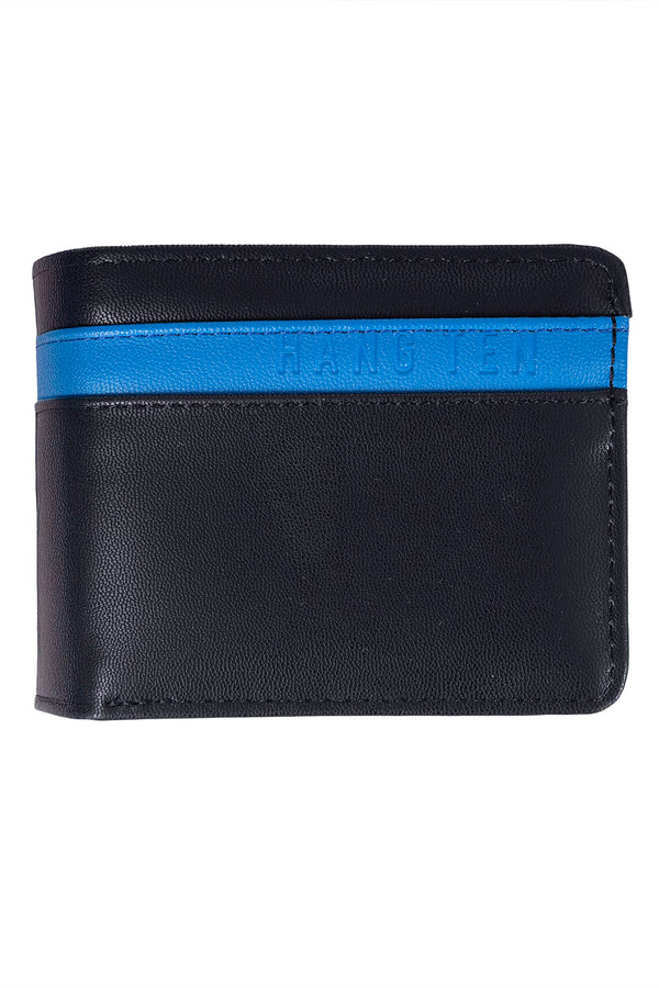 Cartera negra con franja azul - Hang Ten 