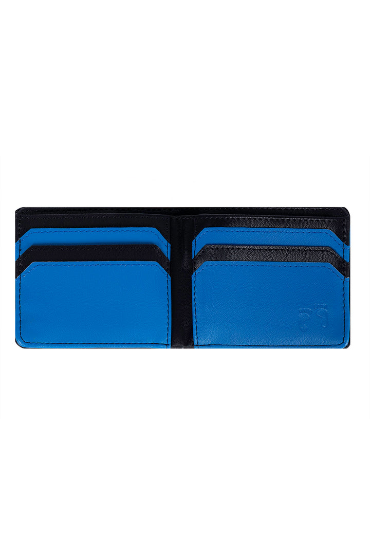 Cartera negra con franja azul - Hang Ten 
