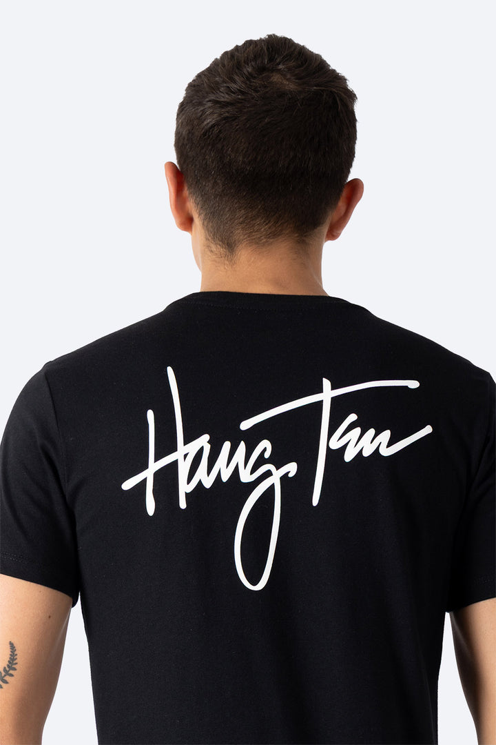 Playera negra estampado Hang Ten - Hang Ten