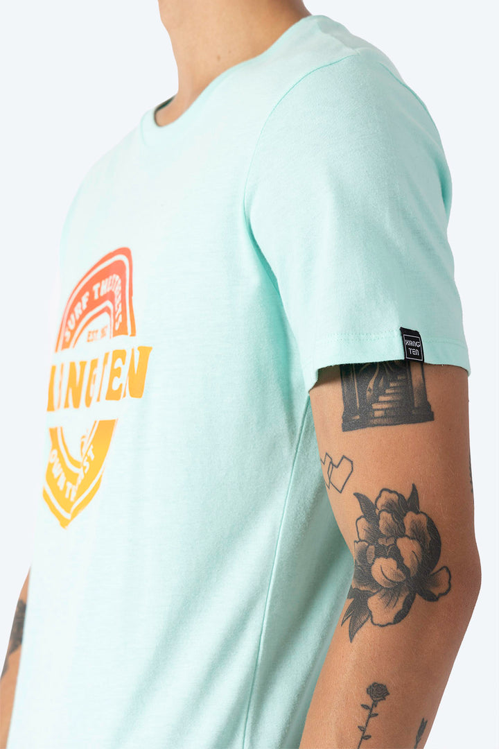 T-shirt aqua "Surf the streets" - Hang Ten