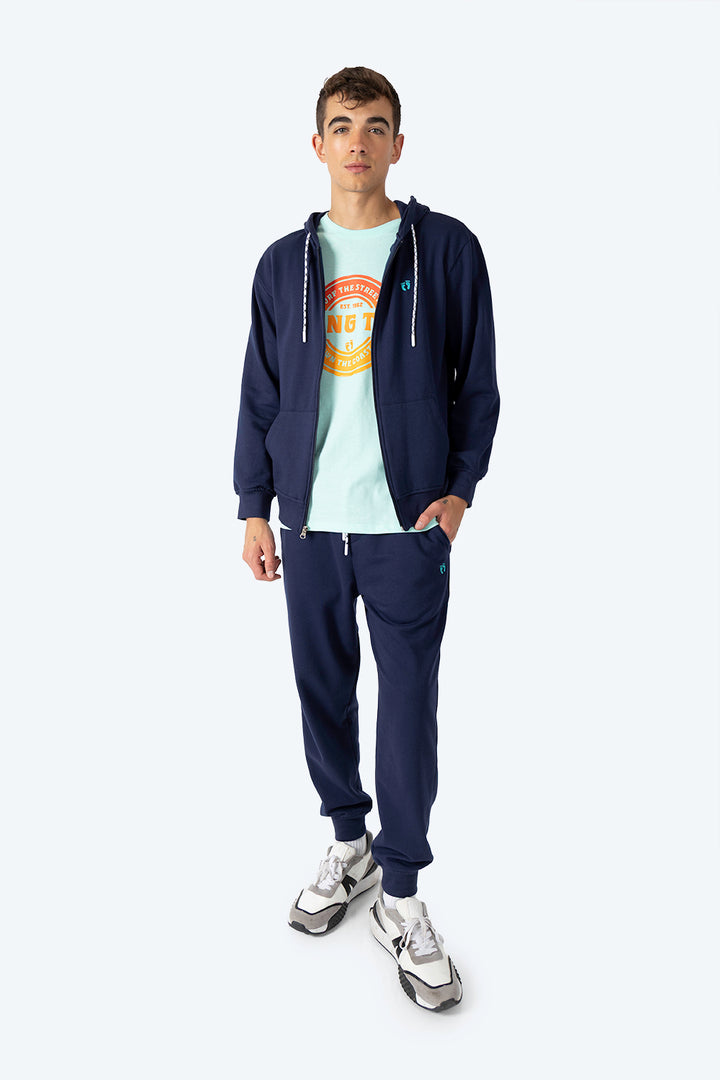 Sudadera abierta azul oscuro - Hang Ten 