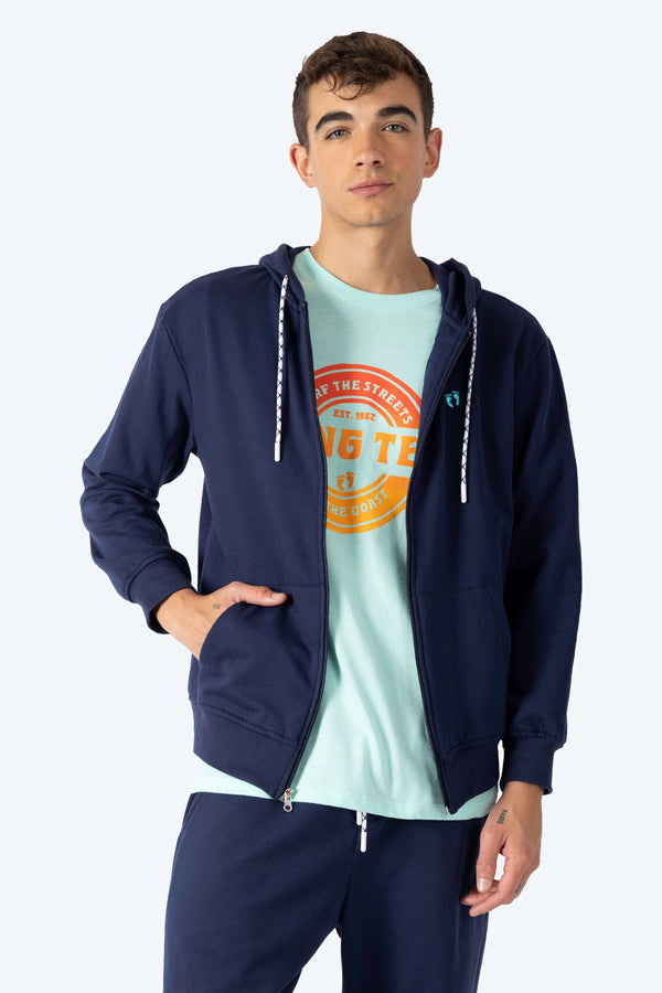 Sudadera abierta azul oscuro - Hang Ten 