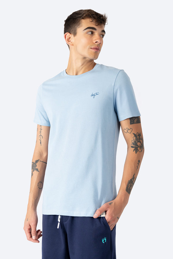 Playera azul claro estampado Hang Ten - Hang Ten