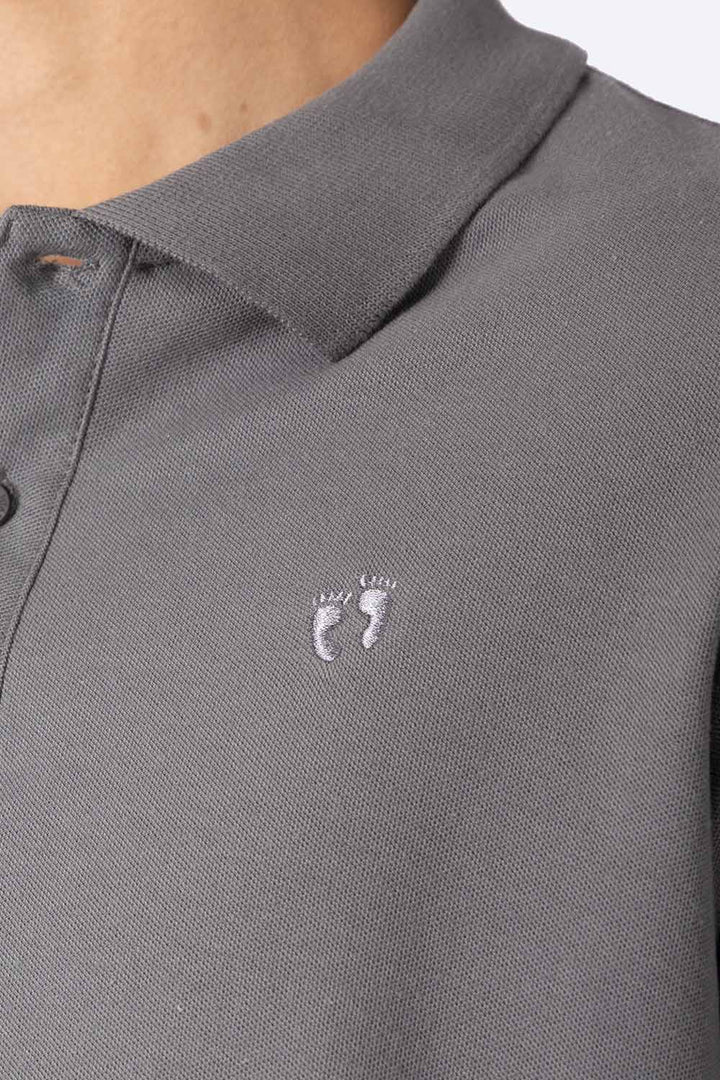 Polo piqué gris new  - Hang Ten 