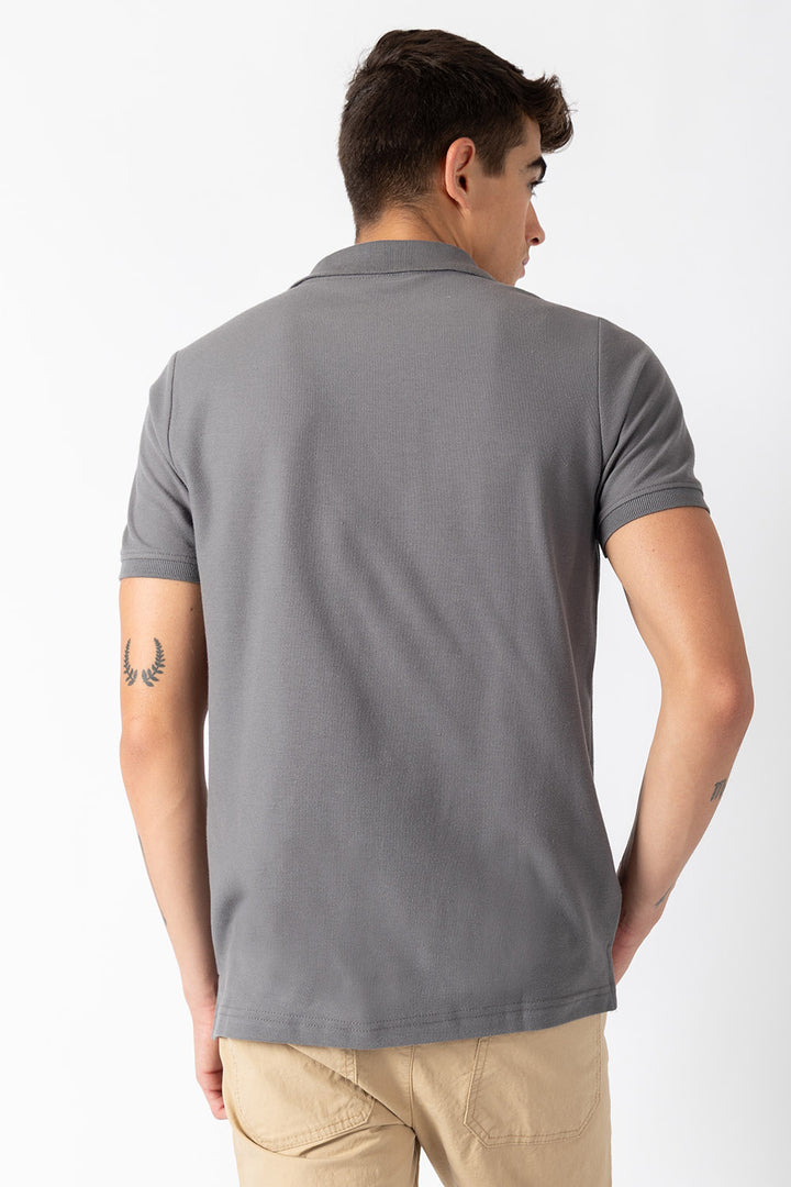 Polo piqué gris new  - Hang Ten 