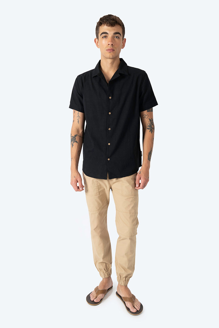 Camisa manga corta negra - Hang Ten