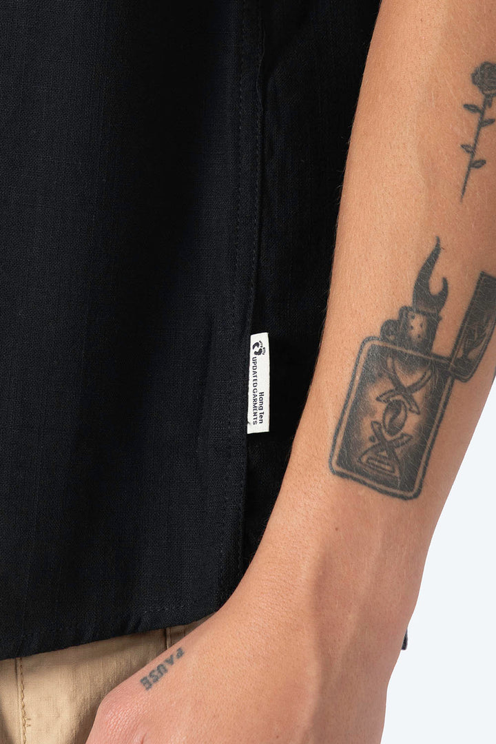 Camisa manga corta negra - Hang Ten