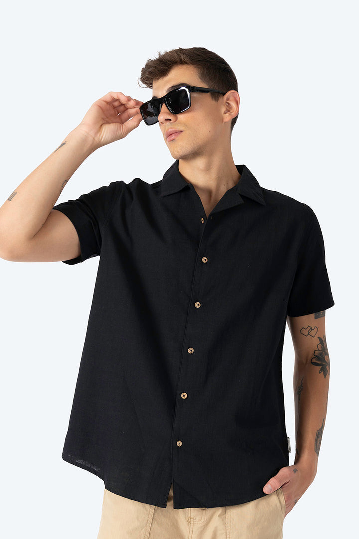 Camisa manga corta negra - Hang Ten