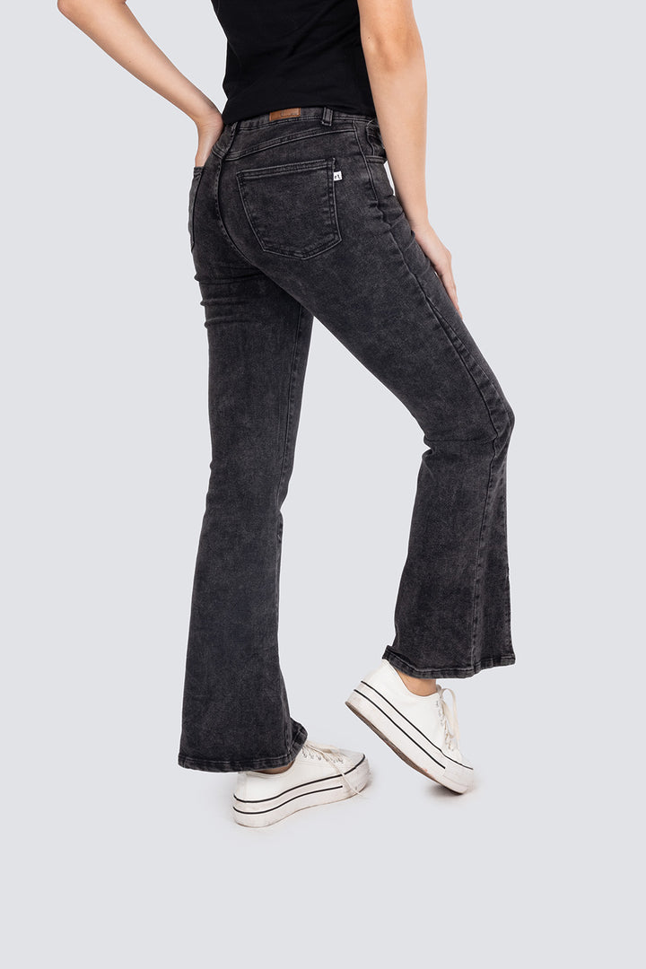 Jeans pierna ancha con abertura - Hang Ten