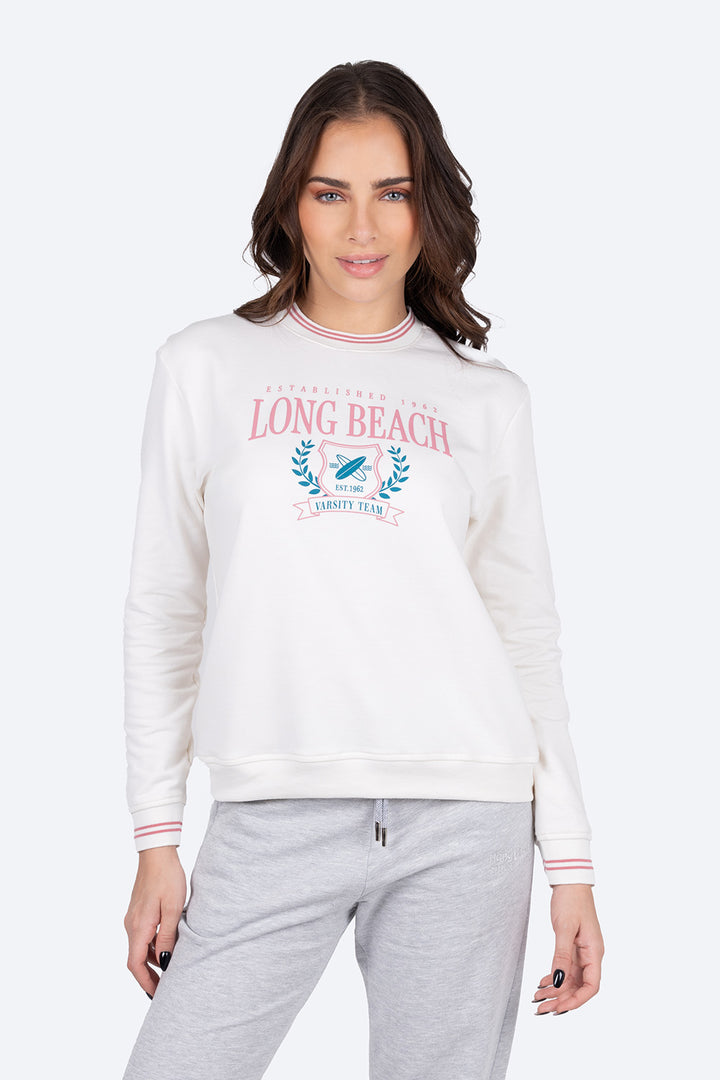 Sudadera estampada long beach - Hang Ten