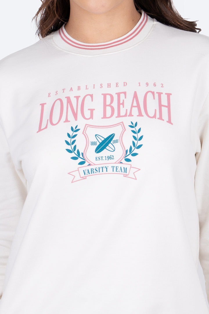 Sudadera estampada long beach - Hang Ten