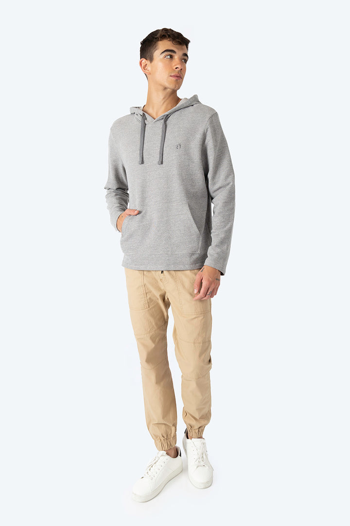 Sudadera básica gris con textura  - Hang Ten 