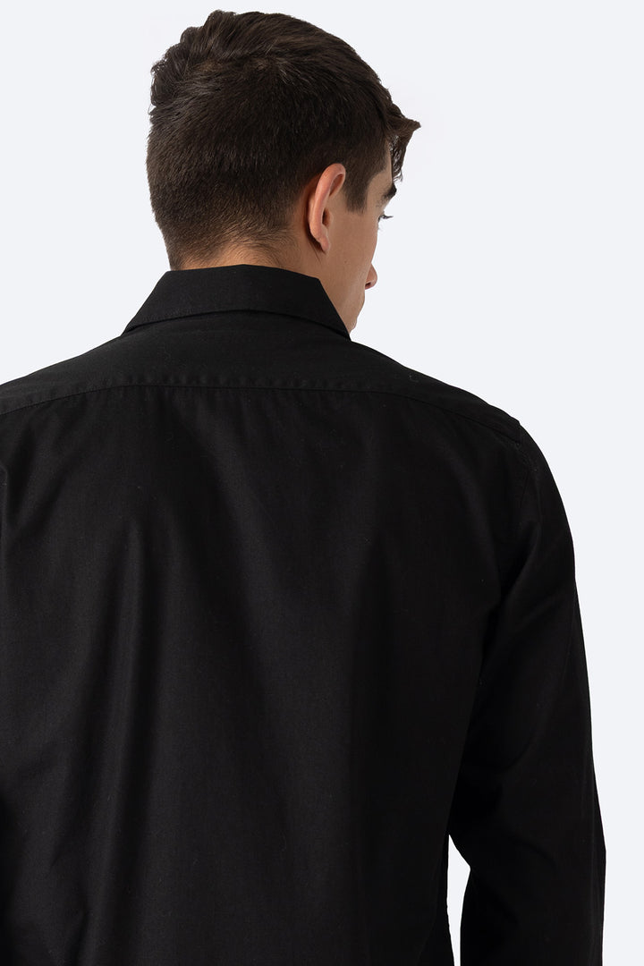 Camisa manga larga color negro - Hang Ten
