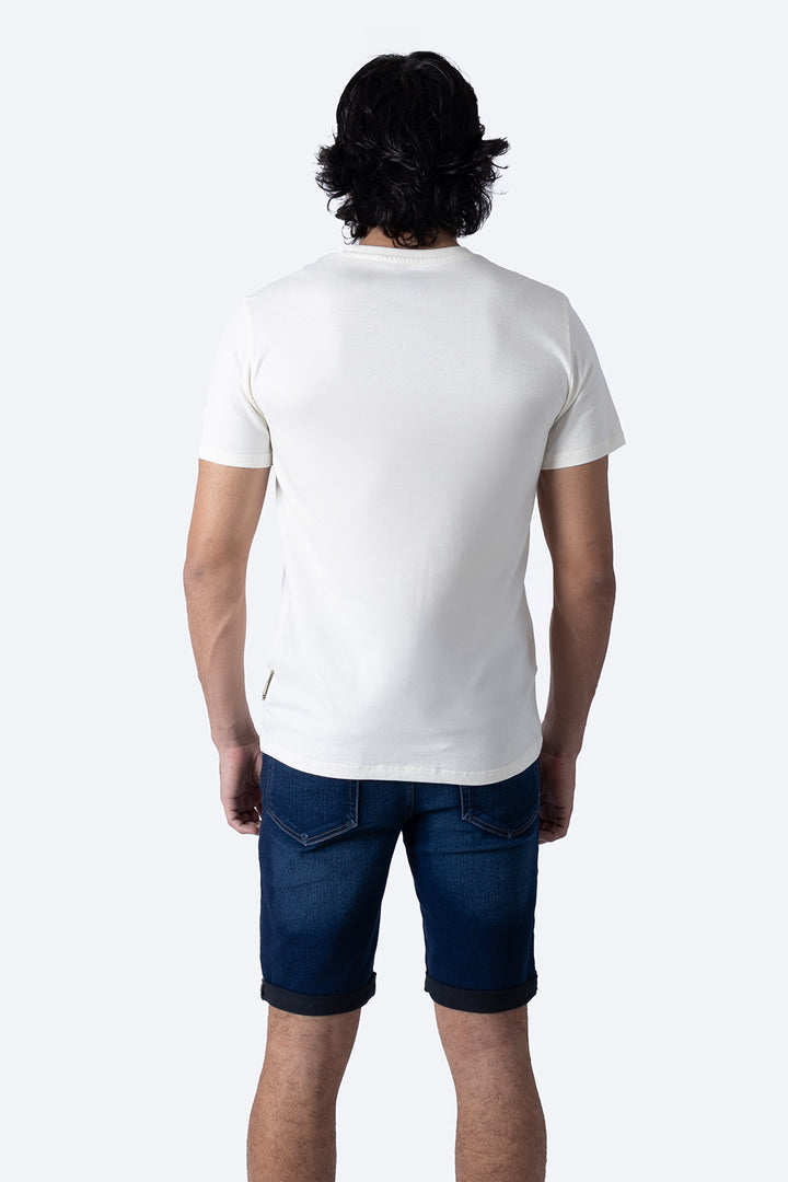 Playera básica beige claro cuello redondo - Hang Ten 