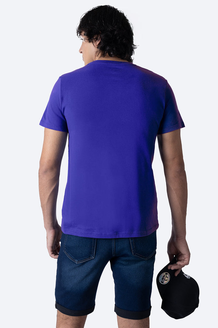 Playera básica azul rey cuello redondo - Hang Ten 