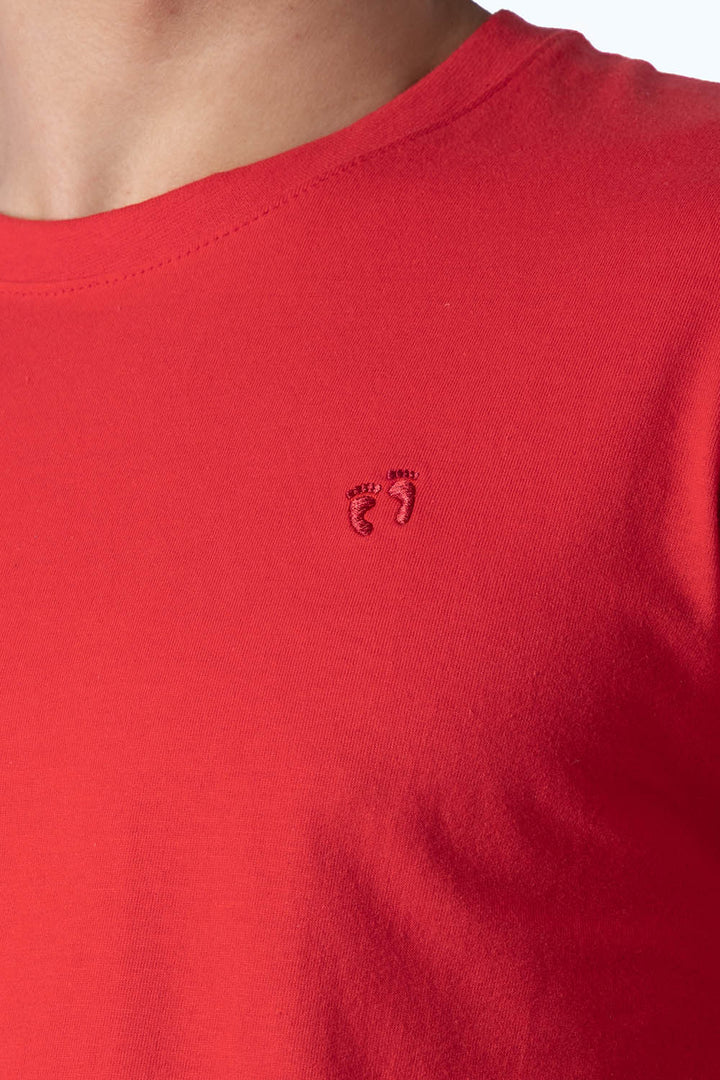 Playera básica roja cuello redondo - Hang Ten 
