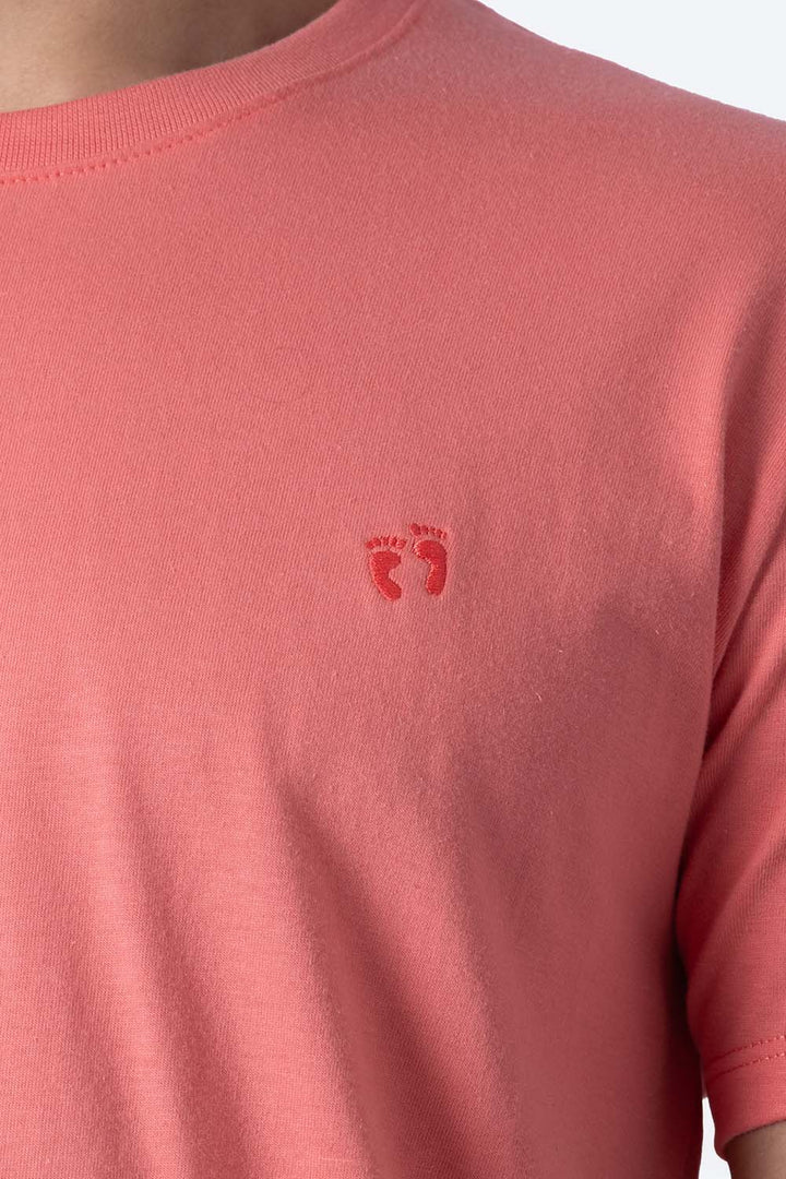 Playera básica coral cuello redondo - Hang Ten 