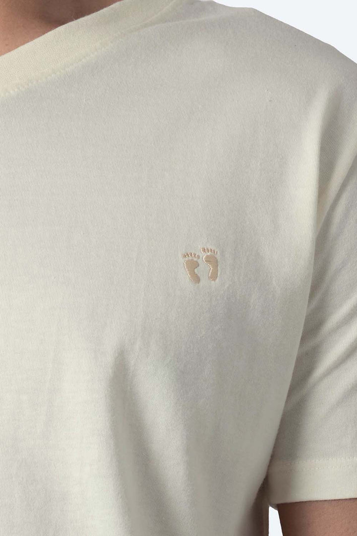 Playera básica beige claro cuello V - Hang Ten 