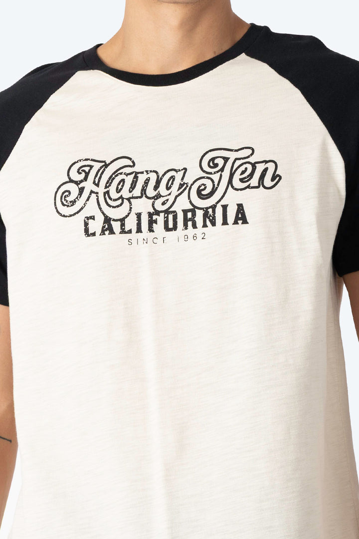 Playera combinada beige con negro - Hang Ten