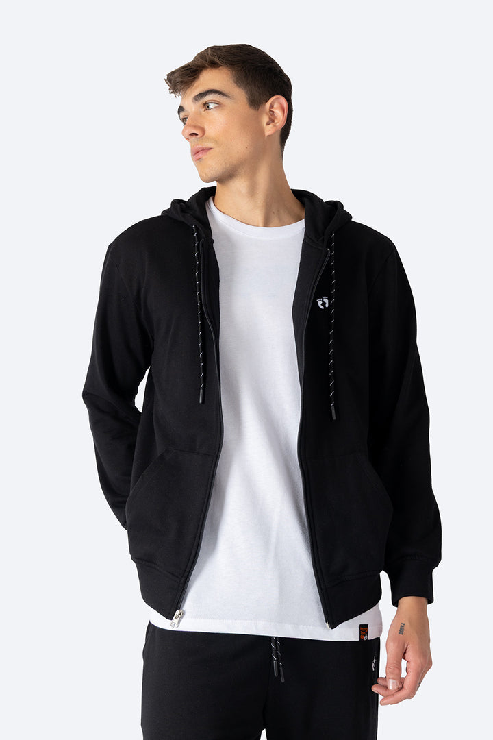 Sudadera abierta negra - Hang Ten 