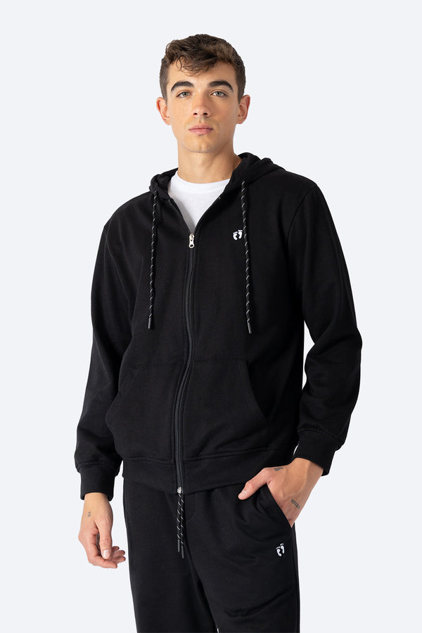Sudadera abierta negra - Hang Ten 
