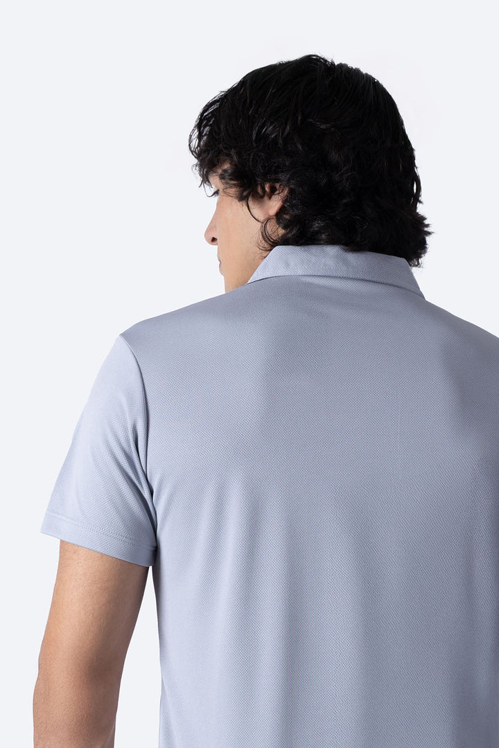 Polo deportiva gris manga corta  - Hang Ten