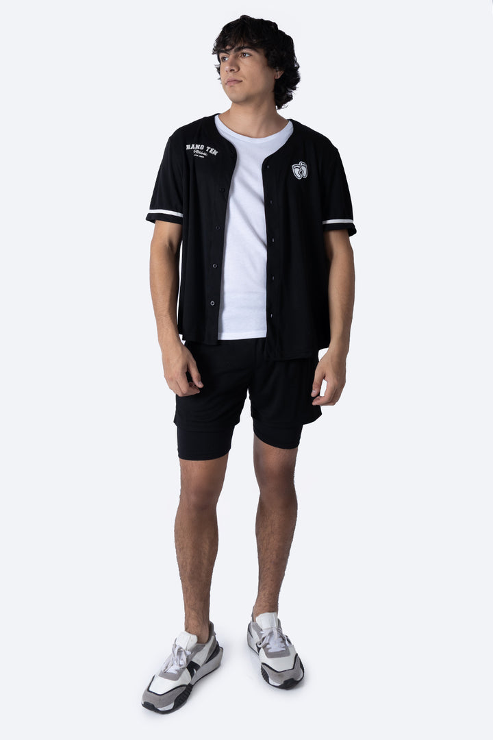 Playera beisbolera negra - Hang Ten