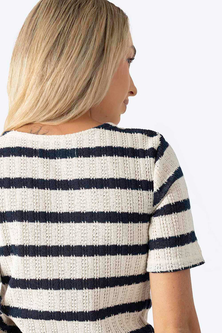 Top texturizado beige- Hang Ten