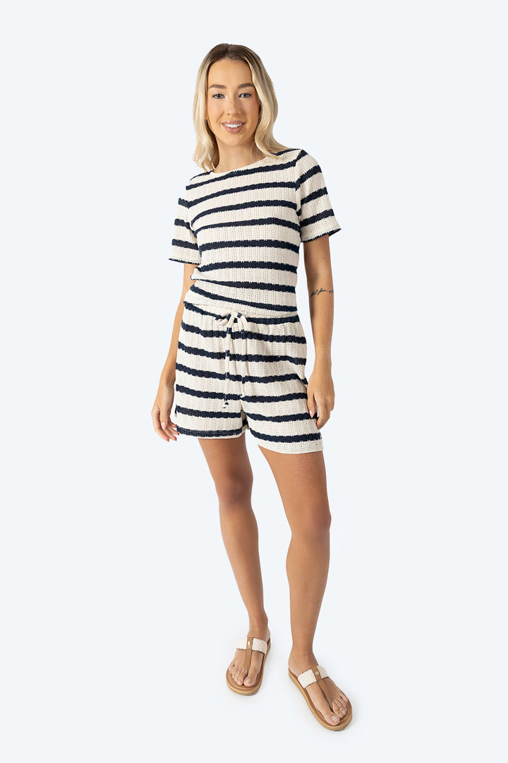 Short café claro con textura - Hang Ten