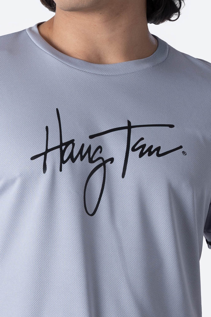 Playera deportiva gris cuello redondo - Hang Ten