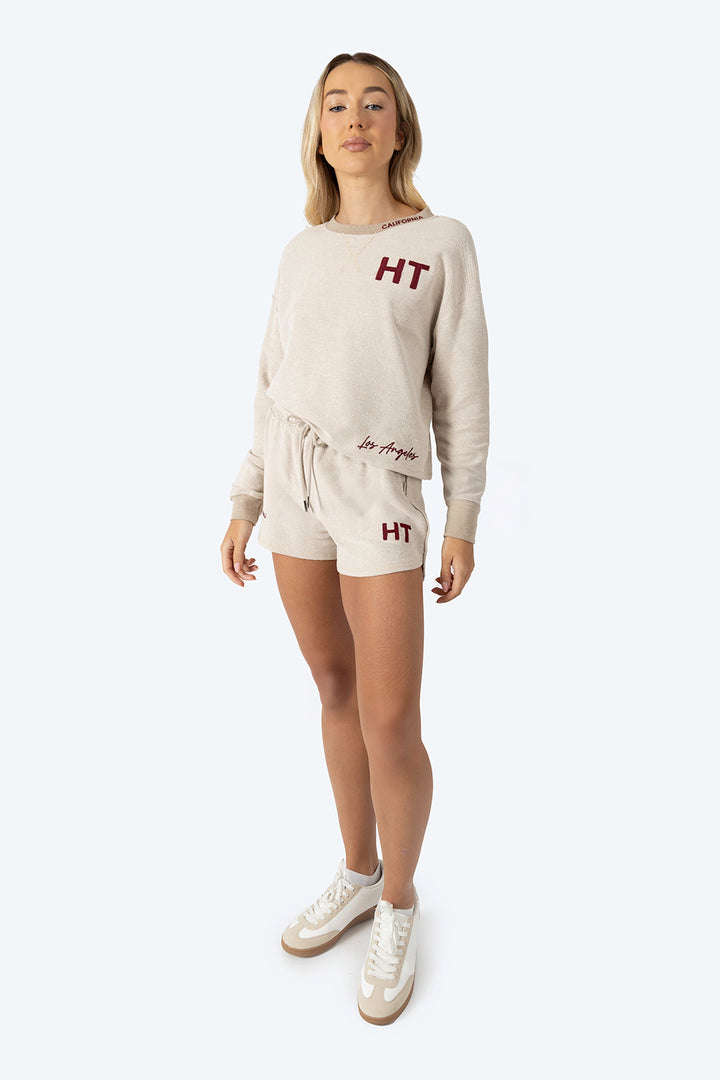 Short café claro con textura - Hang Ten