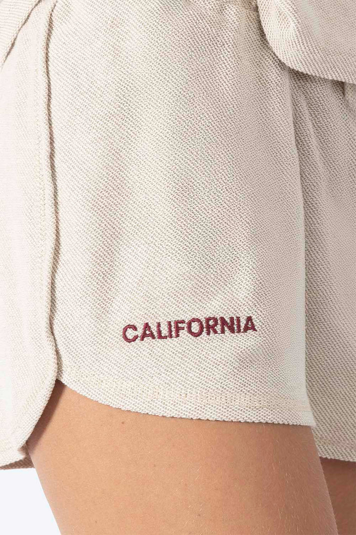 Short café claro con textura - Hang Ten