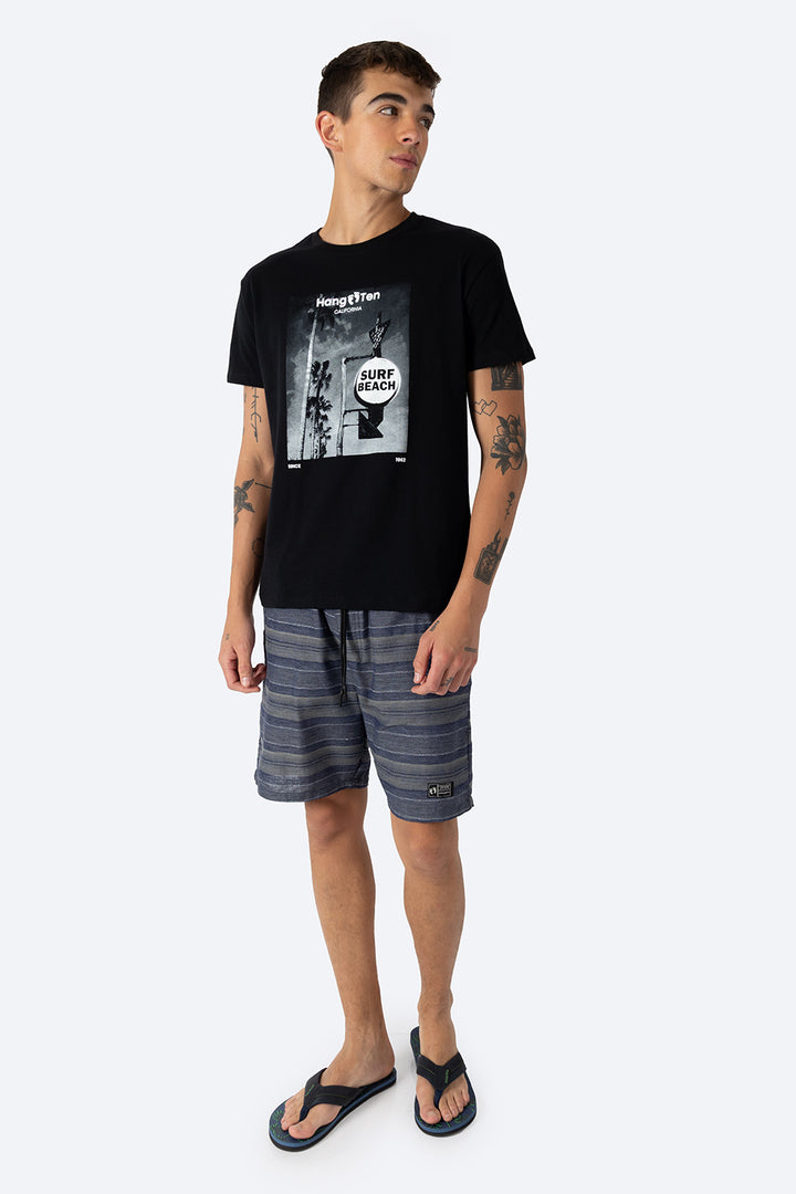Playera negra Hang Ten California - Hang Ten 