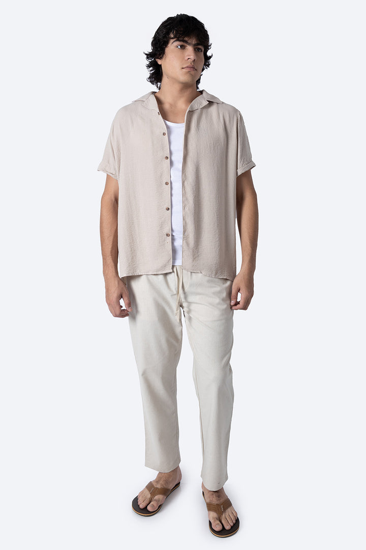 Camisa café manga corta - Hang Ten 
