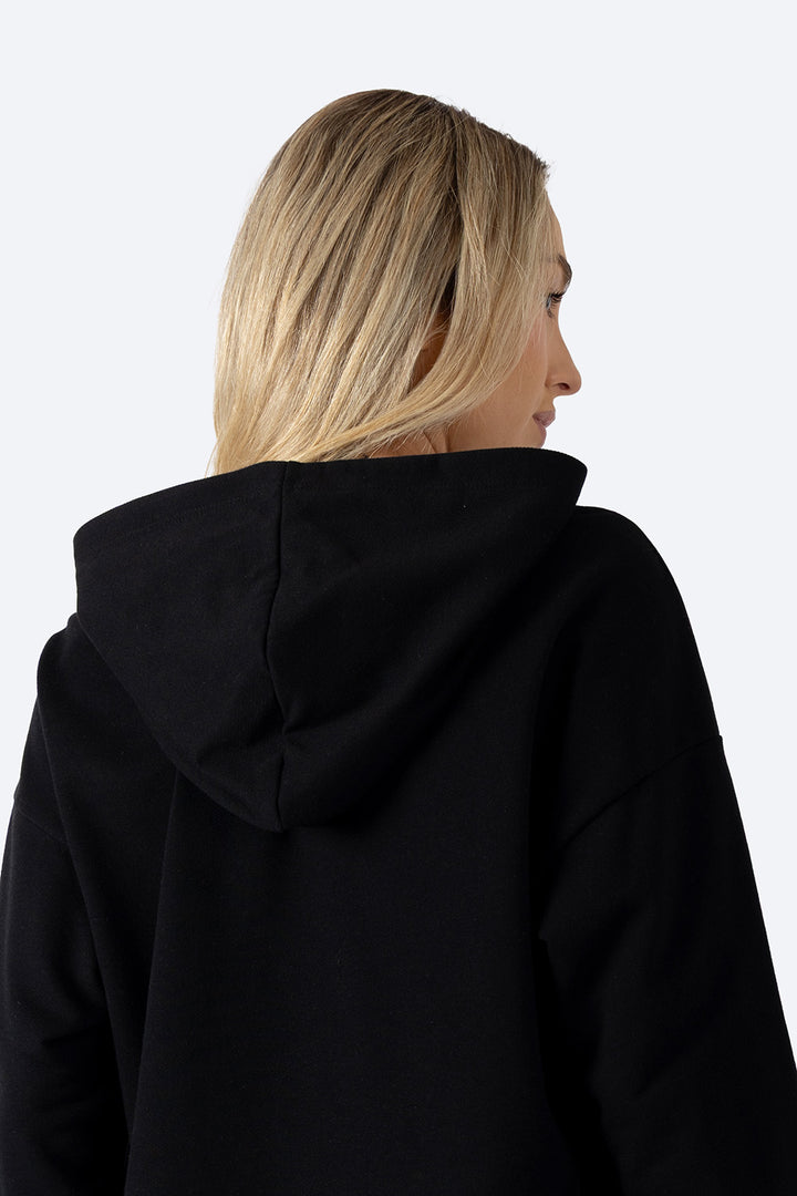 Sudadera cerrada negra con capucha LOS ANGELES - Hang Ten
