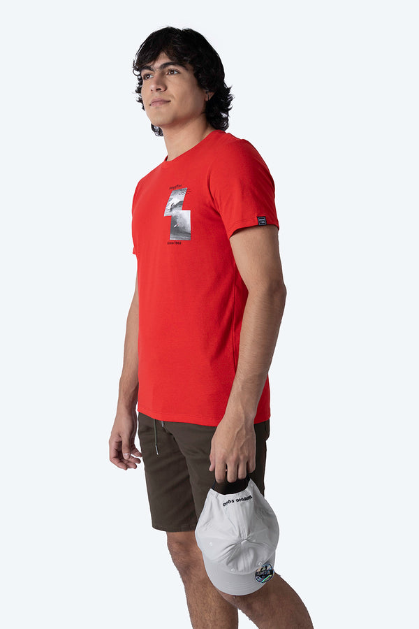 T-shirt coral "Hang Ten Since 1962" - Hang Ten 