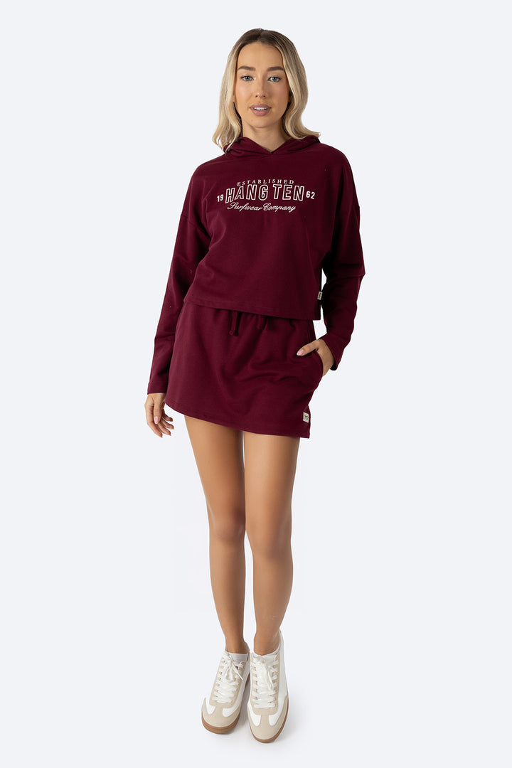 Sudadera cerrada vino con capucha 19 HANGTEN 62 - Hang Ten 