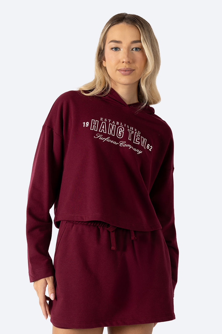 Sudadera cerrada vino con capucha 19 HANGTEN 62 - Hang Ten 