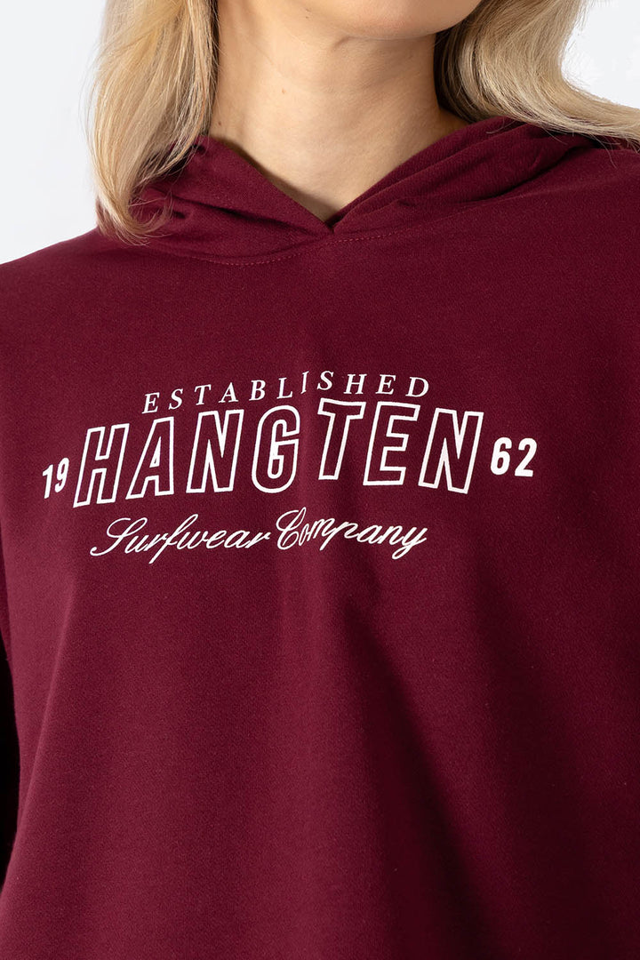 Sudadera cerrada vino con capucha 19 HANGTEN 62 - Hang Ten 