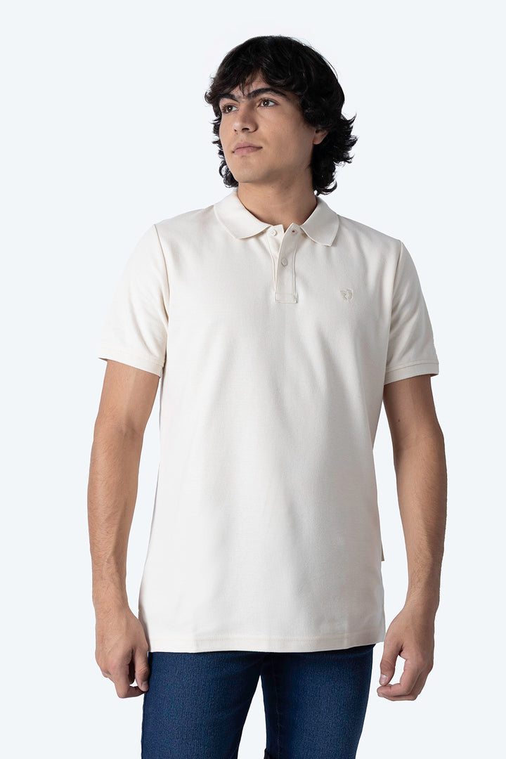 Polo piqué beige claro - Hang Ten