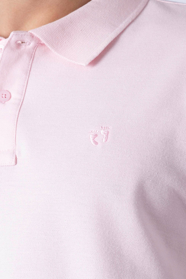Polo piqué rosa claro - Hang Ten