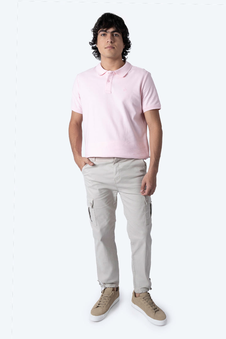 Pantalón tipo cargo café claro - Hang Ten