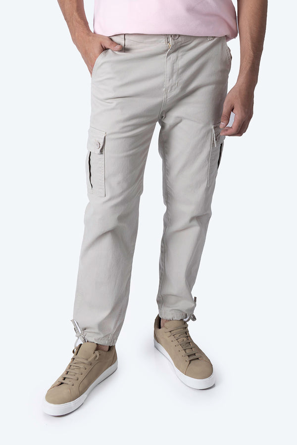 Pantalón tipo cargo café claro - Hang Ten